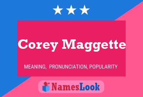 Corey Maggette Namensposter