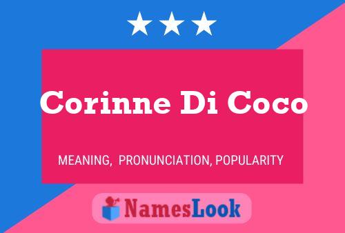 Corinne Di Coco Namensposter