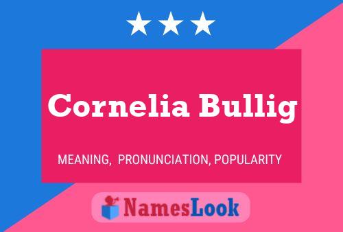 Cornelia Bullig Namensposter