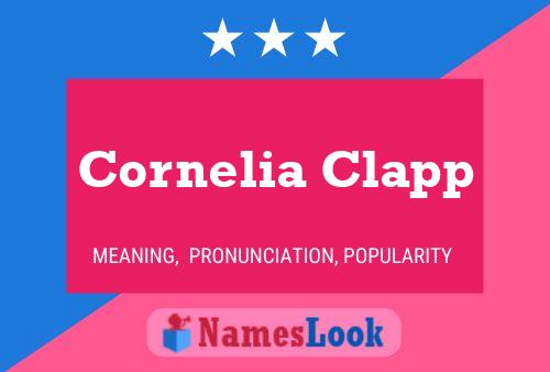 Cornelia Clapp Namensposter