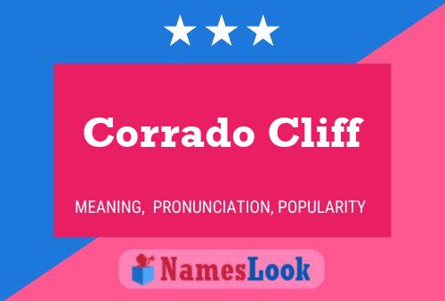 Corrado Cliff Namensposter