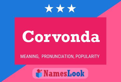 Corvonda Namensposter