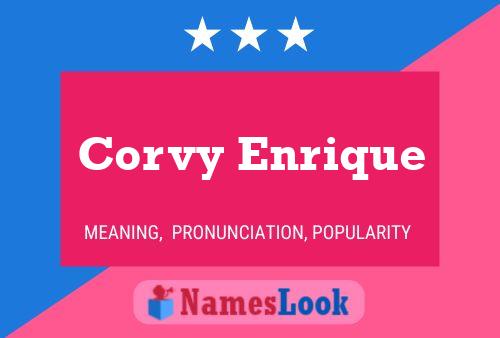 Corvy Enrique Namensposter