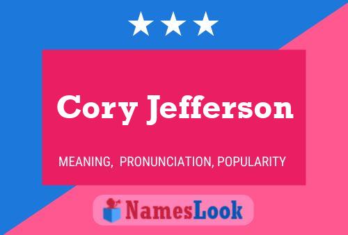 Cory Jefferson Namensposter