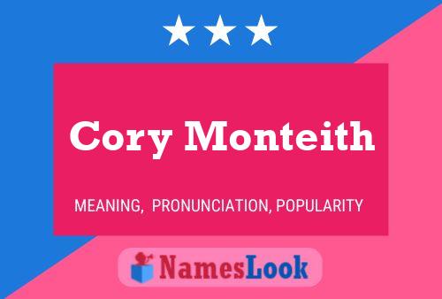 Cory Monteith Namensposter