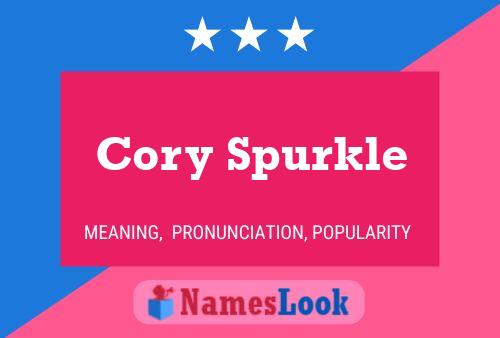 Cory Spurkle Namensposter