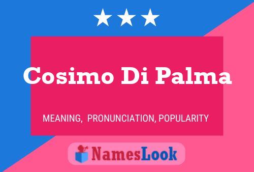 Cosimo Di Palma Namensposter