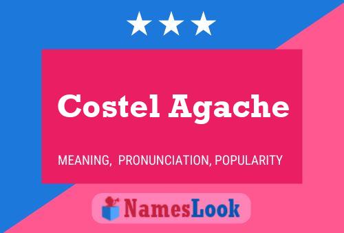 Costel Agache Namensposter