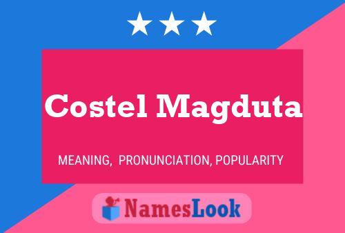 Costel Magduta Namensposter