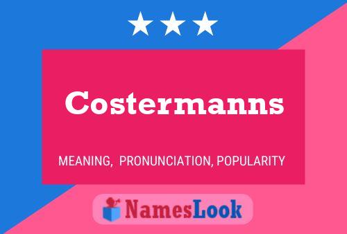 Costermanns Namensposter