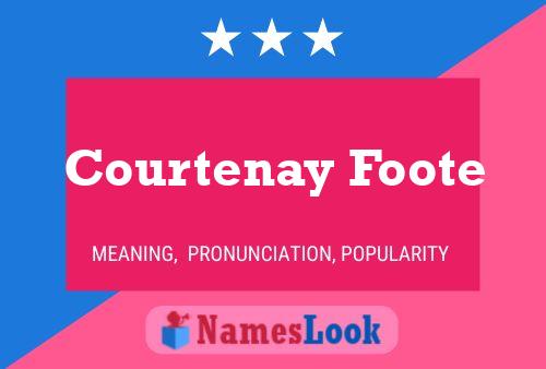 Courtenay Foote Namensposter