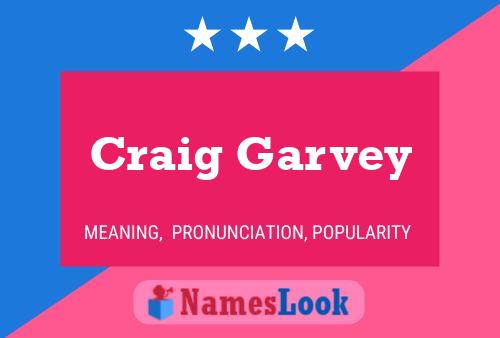 Craig Garvey Namensposter