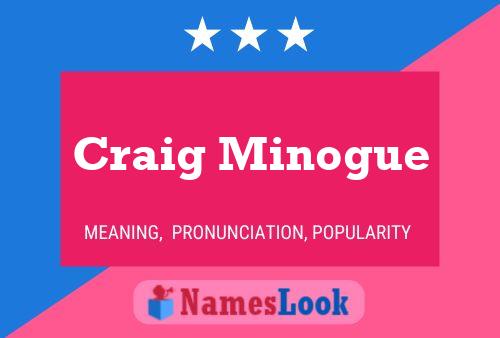 Craig Minogue Namensposter