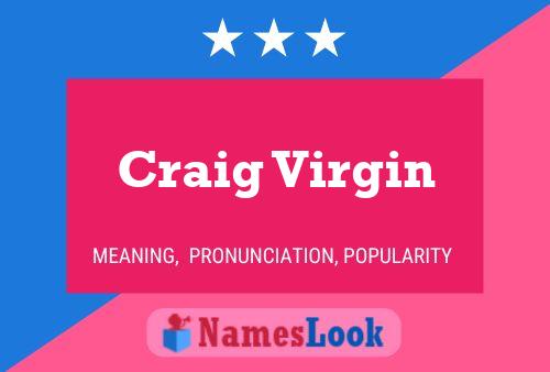 Craig Virgin Namensposter