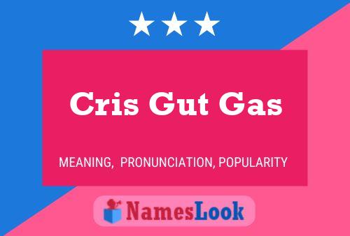 Cris Gut Gas Namensposter