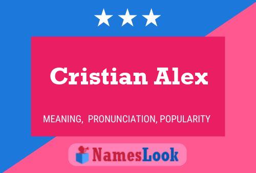 Cristian Alex Namensposter