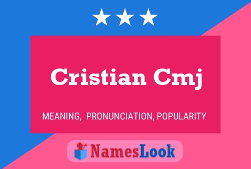 Cristian Cmj Namensposter