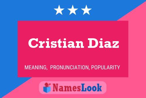 Cristian Diaz Namensposter