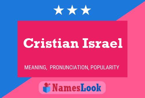 Cristian Israel Namensposter