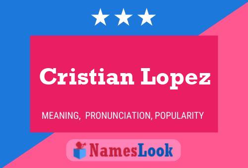 Cristian Lopez Namensposter