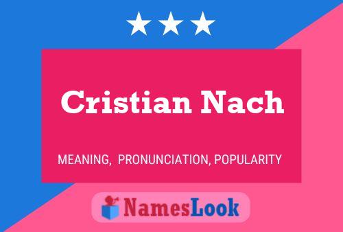 Cristian Nach Namensposter