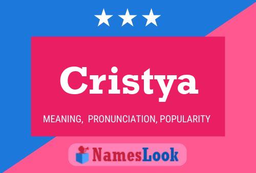 Cristya Namensposter