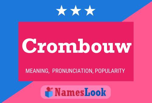 Crombouw Namensposter