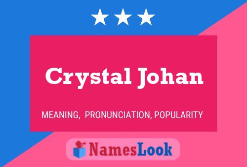 Crystal Johan Namensposter