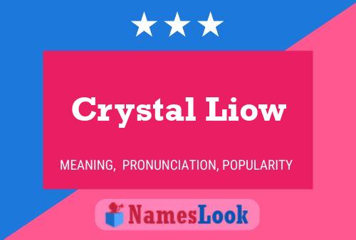 Crystal Liow Namensposter