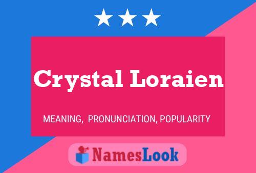 Crystal Loraien Namensposter