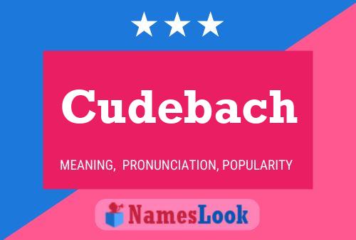 Cudebach Namensposter