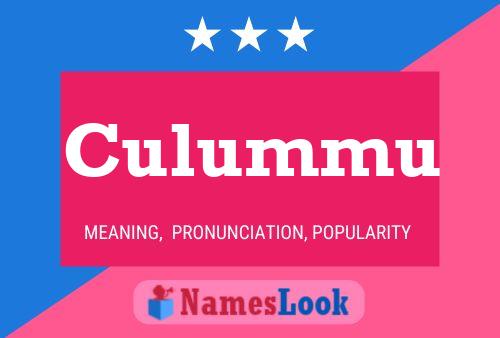 Culummu Namensposter