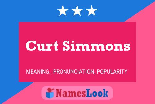 Curt Simmons Namensposter