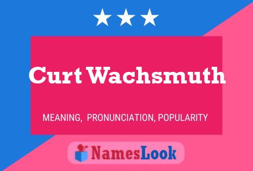 Curt Wachsmuth Namensposter