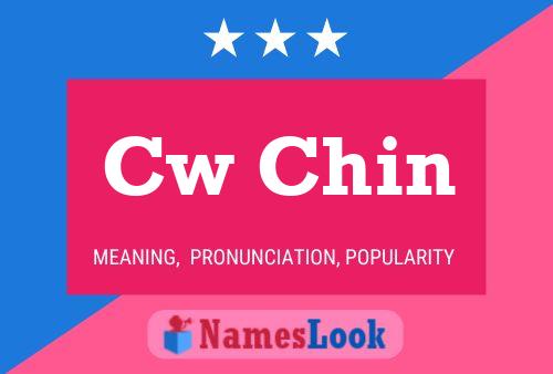 Cw Chin Namensposter