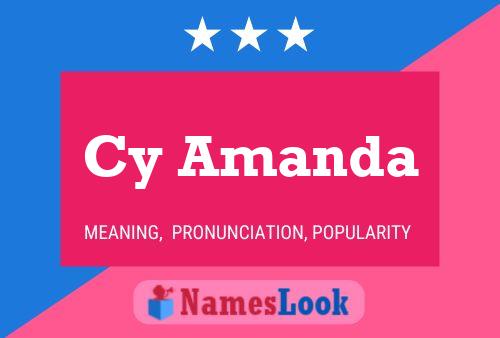 Cy Amanda Namensposter