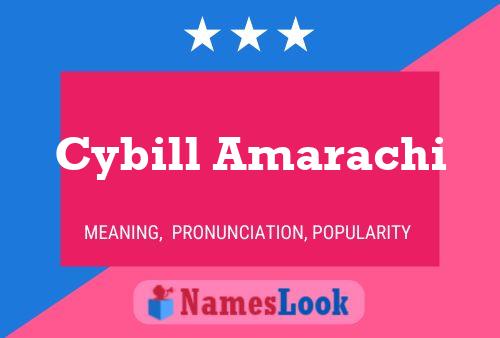 Cybill Amarachi Namensposter