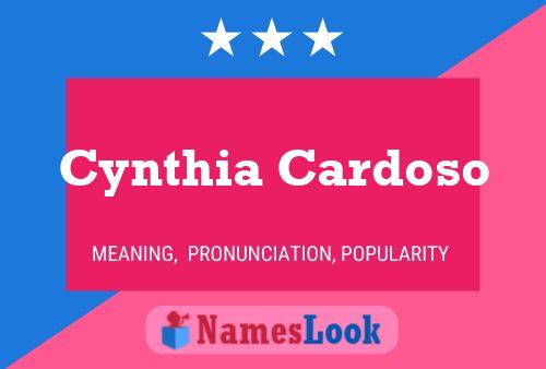 Cynthia Cardoso Namensposter