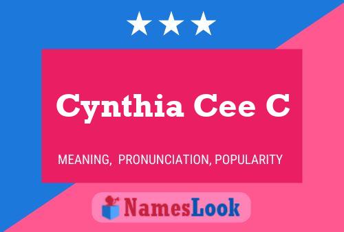 Cynthia Cee C Namensposter