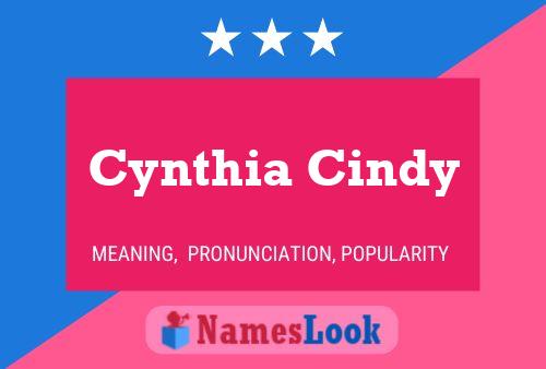 Cynthia Cindy Namensposter