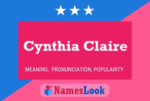 Cynthia Claire Namensposter