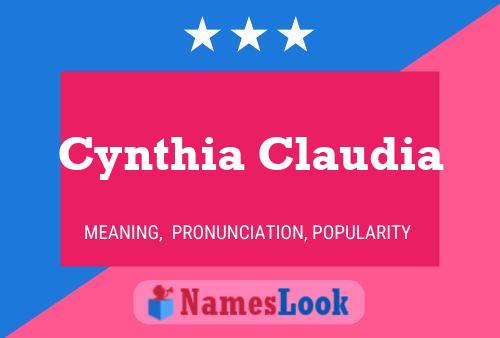 Cynthia Claudia Namensposter