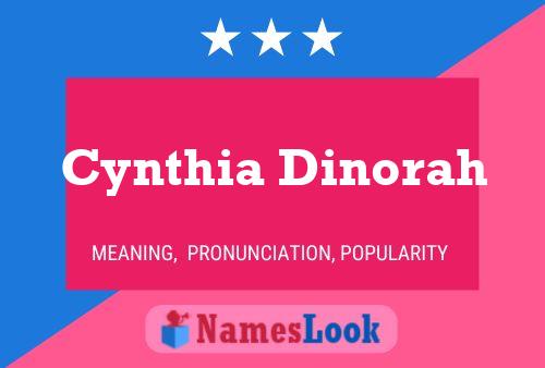 Cynthia Dinorah Namensposter