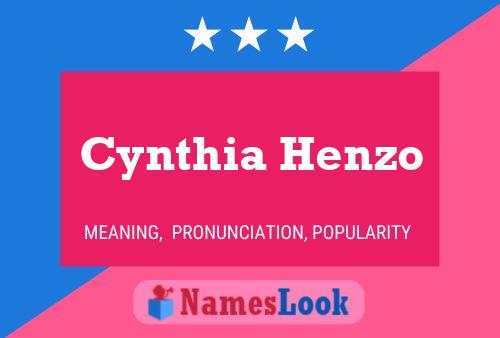 Cynthia Henzo Namensposter