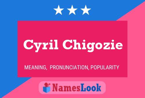 Cyril Chigozie Namensposter