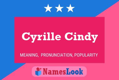 Cyrille Cindy Namensposter