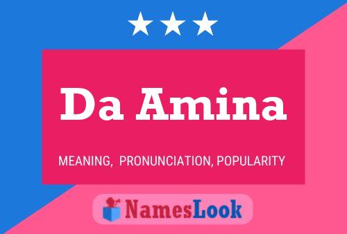 Da Amina Namensposter