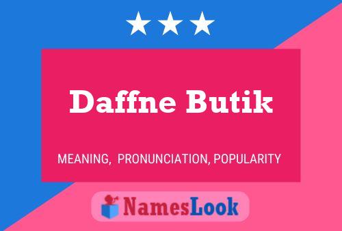 Daffne Butik Namensposter