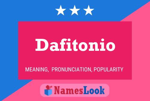 Dafitonio Namensposter