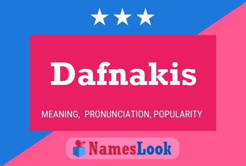 Dafnakis Namensposter